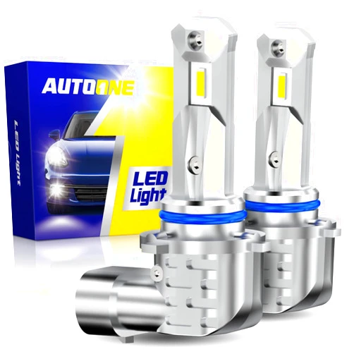 AUTOONE 9006 LED Fog Light Bulbs, 6000K White HB4 LED Bulbs for Low Beam Light 300% Brighter Than Stock Lamps Pack of 2