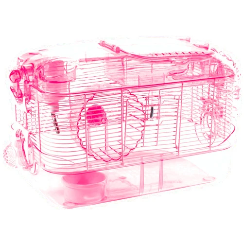 Super Pet Kaytee Crittertrail Habitat One Level Pink Edition