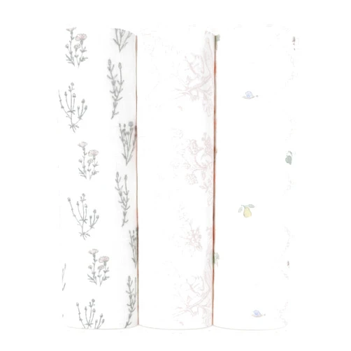 aden + anais Silky Soft Swaddle Blanket, Boutique Muslin Blankets for Girls & Boys, Baby Receiving Swaddles, Ideal Newborn & Infant Swaddling Set, Perfect Shower Gifts, 3 Pack, French Floral