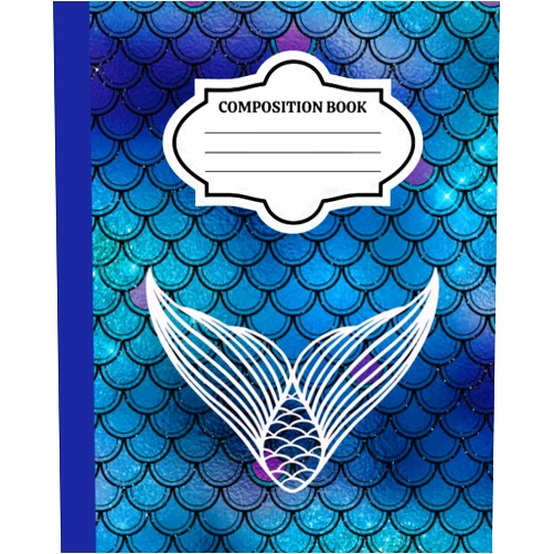 Ann C.K. Nickell Mermaid Tail Composition Notebook Journal