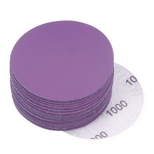 uxcell 30Pcs 3-Inch Purple Sanding Discs 1000 Grits Hook and Loop Professional Aluminum Oxide Sand Paper Wet Dry Polish for Wood Metal Paint Finishing