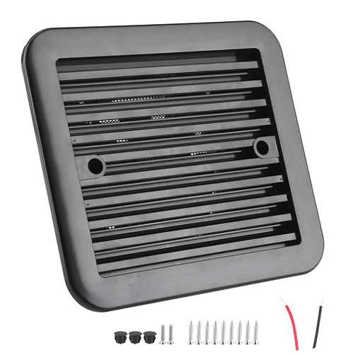 Yosoo Health Gear Air Ventilation Window RV Fan 12V Cooling Air Vent, 4W One Way Side Strong Wind Air Fan with Shutters, Strong Wind Air Vent for Motorhome RV