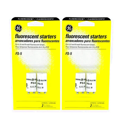 GE Lighting 64821 2 Pack 4, 6 & 8 Watt Fluorescent Starters