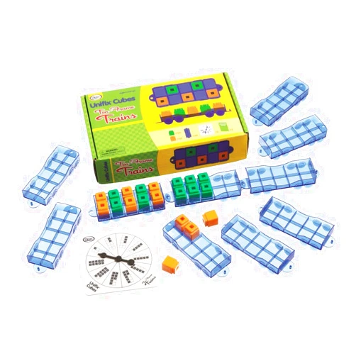 Didax Educational Resources Activity Unifix Ten Frames Train Set, Multicolor (2-2200)