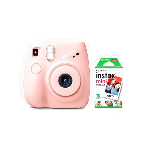 FujiFilm Instax Mini 7+ Pink Bundle (10 Film Pack)