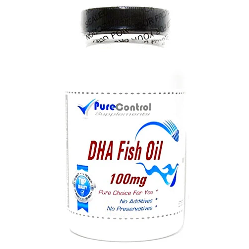 PureControl Supplements DHA Fish Oil (Emulsified Dry) 100mg // 100 Capsules // Pure // by PureControl Supplements