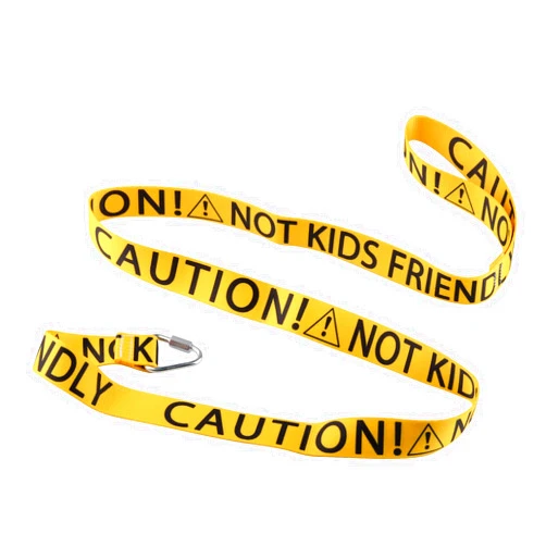 BLUPARK Funny Dog Leash Caution Not Kids Friendly Dog Leash Walking Training Dog Leashes Dog Owner Pet Lover Gift (Caution Not Kids Friendly Dog-YE)