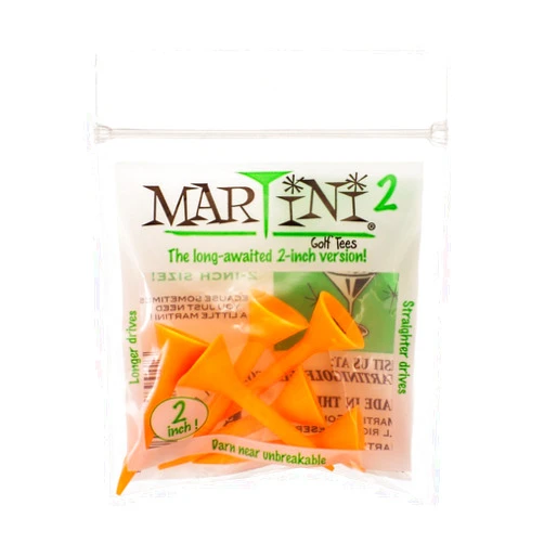 MARTINI 2 Golf Tees - 2 Inch - Virtually Unbreakable