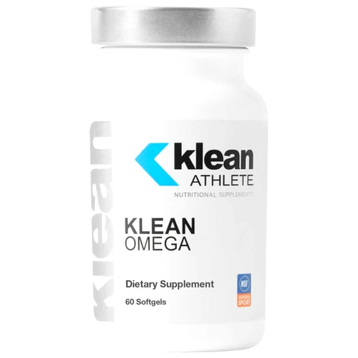 Klean ATHLETE Klean Omega | Pure Fish Oil in Triglyceride Form to Support Cardiovascular, Neurological and Joint Health | NSF Certified for Sport | 60 Softgels