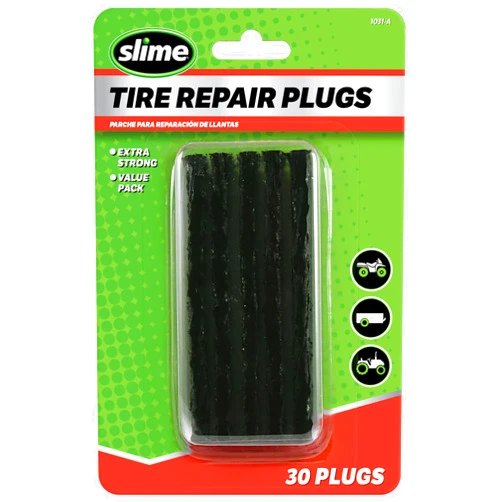 Slime 1031-A Tire Repair Plug Pack, Standard Heavy Duty Strings, for tubeless Off-Road Tires, Such as ATVS, wheelbarrows, Lawn mowers, Trailers, Pack of 30