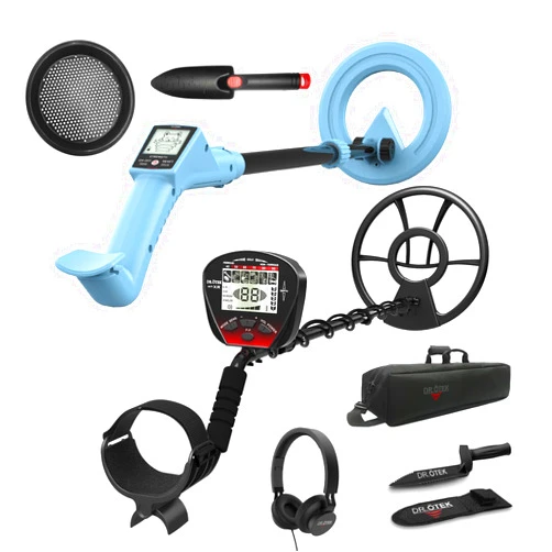 DR.ÖTEK Metal Detector Kit MTXR, Kids Metal Detector MT9MINI Blue