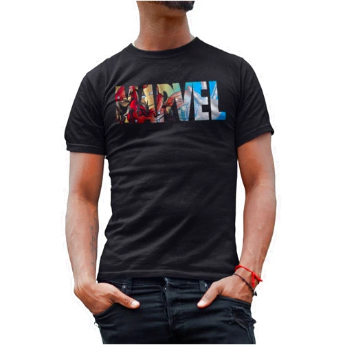 Marvel Avengers Expressions Moods Hulk Sider-Man Iron Man Adult Men's T-Shirt