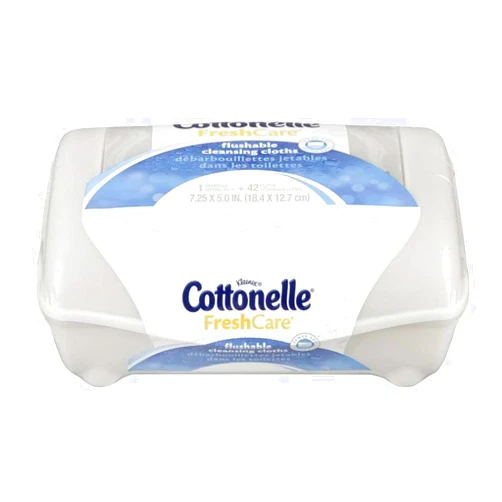 Cottonelle Fresh Flushable Moist Wipes, Pop-up Tub, 42 Count (Pack of 3) 126 Wipes Total with Aloe Vera and Vitamin E