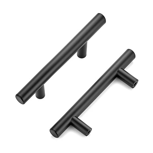 Ravinte 20 Pack | 5'' Cabinet Pulls Matte Black Stainless Steel Kitchen Drawer Pulls Cupboard Pulls Cabinet Handles 5”Length with 3” Hole Center