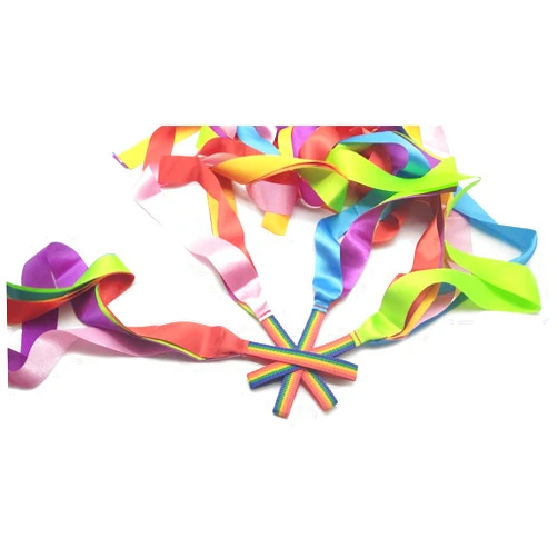 AIVIAI Rhythm Ribbon Dance Ribbons Rhythm Streamers for Baby Kids Party Supplies 12 PCS