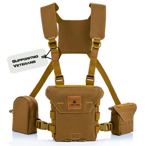 Lone Trail Binocular Harness Chest Pack, Bino Harness With Rangefinder Pouch, Binocular Case, Hunting Binoculars with Chest Harness, Bino Chest Harness, Binocular Chest Pack, Hunting Chest Rig