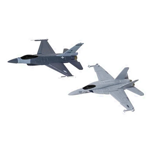 Corgi Models F-16 Fighting Falcon Fighter Aircraft and F/A-18 Super Hornet Fighter Aircraft Set of 2 Pieces US Strike Force Collection Diecast Models by Corgi CS90684