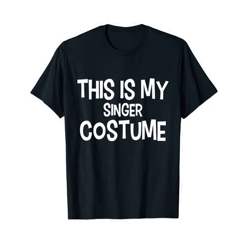 Halloween Designs By ShirtZilla This is My Singer Costume Halloween Simple Costume Singers T-Shirt