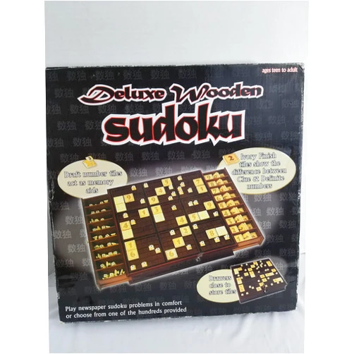 Senario Entertainment - Deluxe Wooden - Sudoku - Board Game