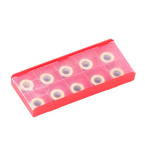 YYQTGG Round Carbide Turning Inserts, CNC Milling Machine Indexable Insert High Strength RPMT1204 Groove Design for Steel