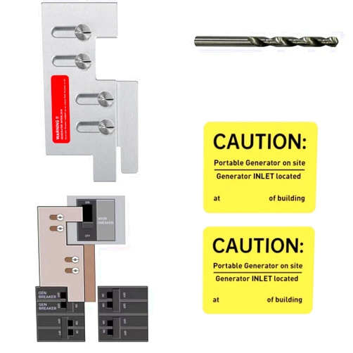 QYZZRS Generator Interlock Kit Compatible with Eaton Cutler Hammer Vertical Throw 150 or 200 Amp Main Panels,2 1/4 Inch Spacing Between Main and Branch Breaker,Professional and Interlock Kit