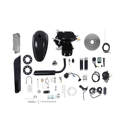 Knwigoe 80cc Bicycle Engine Kit 2 Stroke Motorized Bike Kit Petrol Bikes Motor with Digital Computer for 26-28