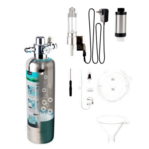 Clscea 1.3 L Aquarium CO2 System Generator with Regulator Solenoid Valve for Aquarium Plants (G600SMini)