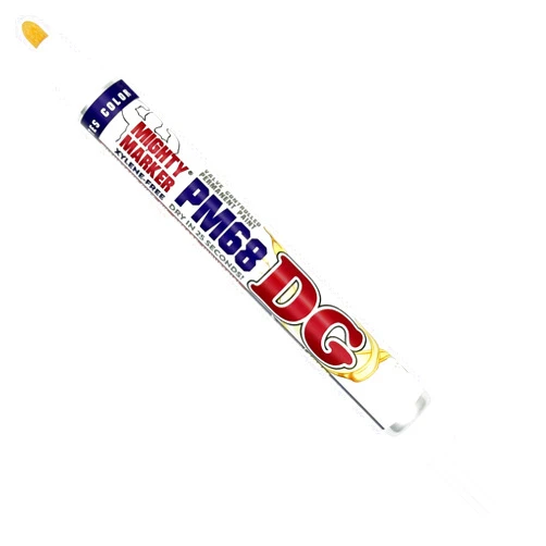 Mighty Marker PM-68 DG Paint Markers, Heavy Duty Industrial Paint Markers, Ketone-Based, Xylene Free, Quick Dry, Degrease Resistant, Made in USA, White 8-Pack