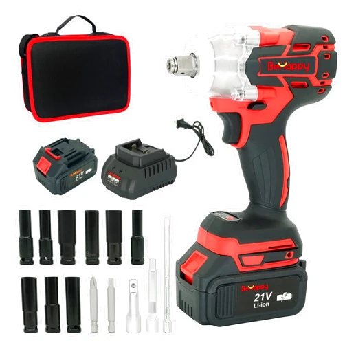 BeHappy Power Impact Wrench 21V, 1/2