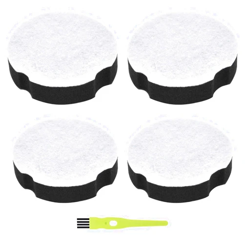 Ginesker 4 Pack Replacement Filters for Bissell Powerforce Compact Lightweight Upright 2112 1520 Turbo Bagless 2690 Cleanview Vacuum Cleaner, Compare to Part #1604896