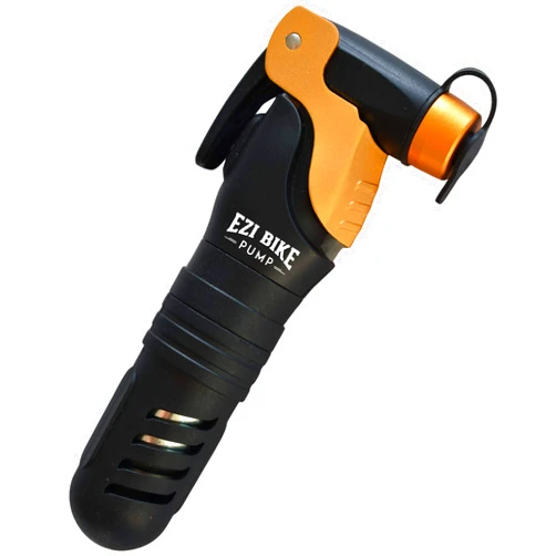 EZI BIKE Pump - CO2 Bike Tire Inflator with CO2 Cartridge, Trigger Control, Quick Release Lever, Mini Size, Lightweight. for Road and Mountain Bikes. Because You Need to Get Riding Again, Fast