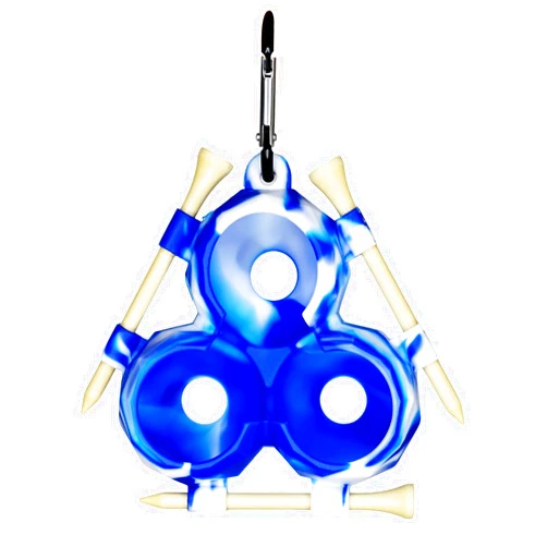 ByBOMYA Golf Ball Tee Holder, Soft Silicone Golf Tee Rack for 3 Balls and 3 Tees, Golf Ball Holder with Clip for Bags, Essential Golf Ball Bag for Players