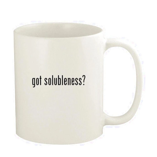 Knick Knack Gifts got solubleness? - 11oz Ceramic White Coffee Mug, White