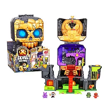 TREASURE X Lost Lands Skull Island Skull Temple Mega Playset, 40 Levels of Adventure. 4 Micro Sized Action Figs. Survive The Traps and Discover Guaranteed Real Gold Dipped Treasure