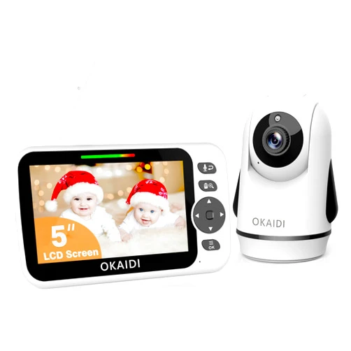 OKAIDI Video Baby Monitor with Camera and Audio, 5
