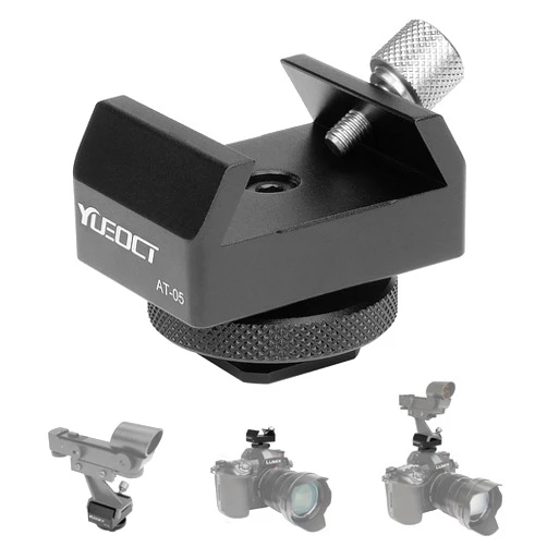 Yueoct Metal Telescope Finderscope Mount Adapter Finder Scope Base Dovetail Bracket with 1/4