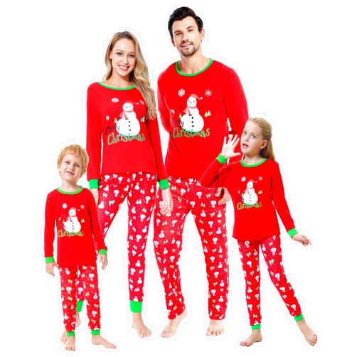 YIJIU Christmas Pajamas Cute Deer Print Long Sleeve Totem PJS Set