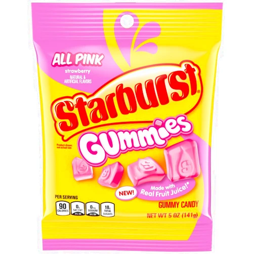 STARBURST All Pink Gummies, 5 oz Bag
