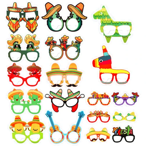 Arrodekin Paperboard Photo Booth Props Glasses