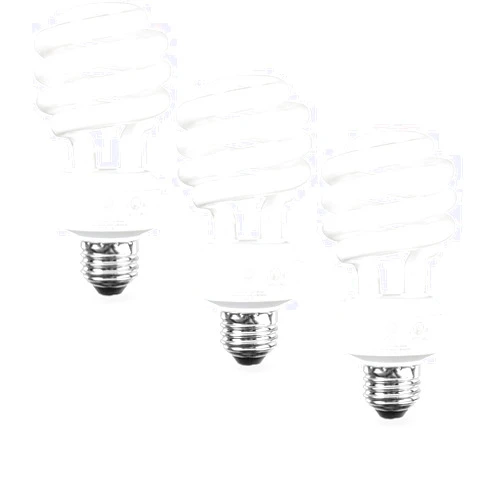 SLEEKLIGHTING E26 Standard Screw Base 23Watt CFL Light Bulb - 3 Pack 2700 Kelvin for a Warm White and 1600 Lumens (100 Watt Light Bulb Equivalent) - UL Listed