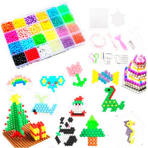 OINEEDU Fuse Beads Kit Masterful Non-Iron,3000 Beads, 5mm, 24 Vibrant Colors, Creative DIY Set for Teens and Adults,Inspiring Creativity for Teens and Adults, Ideal Gift for Crafting Enthusiasts