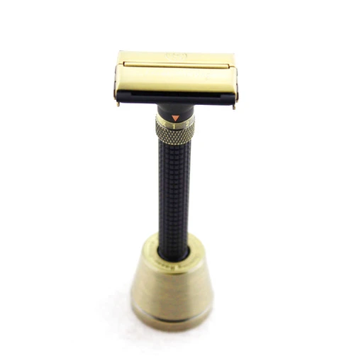 Frank FS shaving Frank shaving Adjustable Butterfly Double Edge Safety Razor Matte BLACK & Bronze