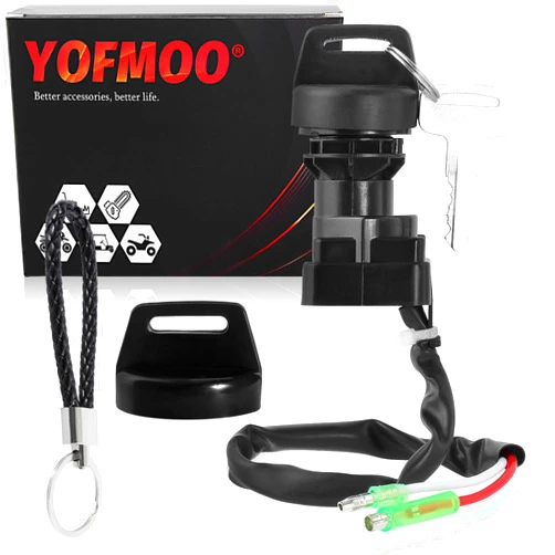 YOFMOO Bayou 220 250 300 400 Ignition Key Switch Compatible with Kawasaki KLF220 KLF250 KLF300 KLF400 Lakota Prairie 300 400 KEF300 KVF300 KVF400 KLF220A KLF300B KLF300C KLF400B KEF300A KEF300B ATV