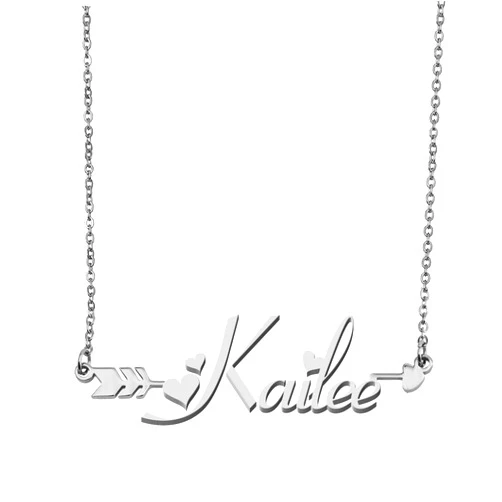Aoloshow Customized Custom Name Necklace Personalized Custom Made Any Name Necklace Initial Monogrammed Gift for Womens Girls