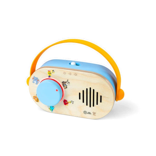 Baby Einstein + Hape Discovery Radio Toy Radio with Music & Lights, Ages 6 Months+