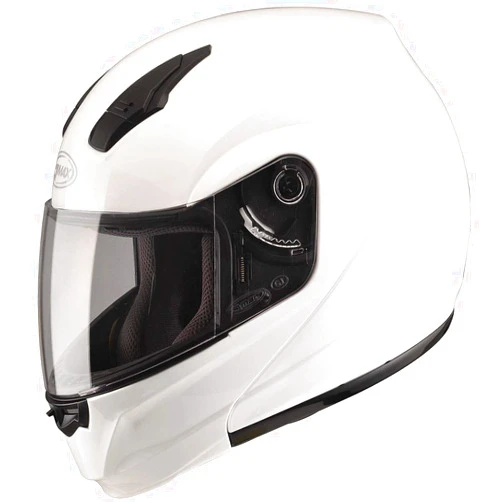 GMAX unisex-adult full-face-helmet-style Helmet (04 Modular Street) (White, X-Large)
