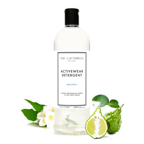 The Laundress Activewear Laundry Detergent, 32 Oz, Marine Fragrance, 4-in-1 Enzyme Blend for Workout Performance Fabrics, Fights Sweat Odors & Stains, USDA Certified Biobased Product (90%)
