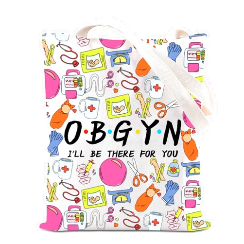 FOTAP OBGYN Gift OB-GYN Appreciation Handbag Ob-gyn Doctor Tote Bag Obstetrician Gynecologist Shoulder Bag