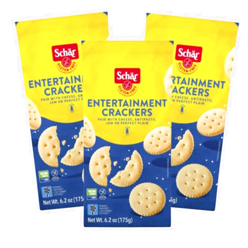 Azeko Schar Entertainment Crackers, Gluten Free, 6.2 Oz - 3 Pack