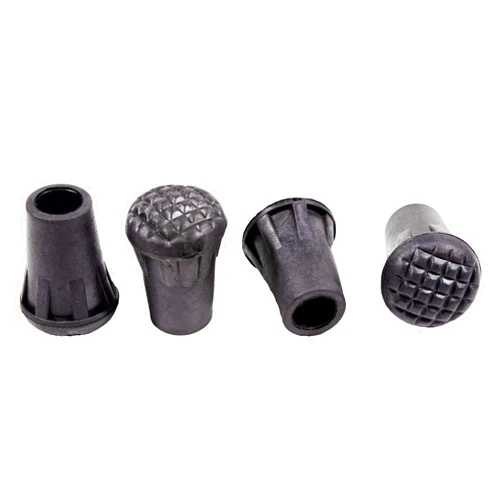 Mons Peak IX Trekking Hiking Walking Poles Replacement Rubber Tips Protectors (4-Pack)